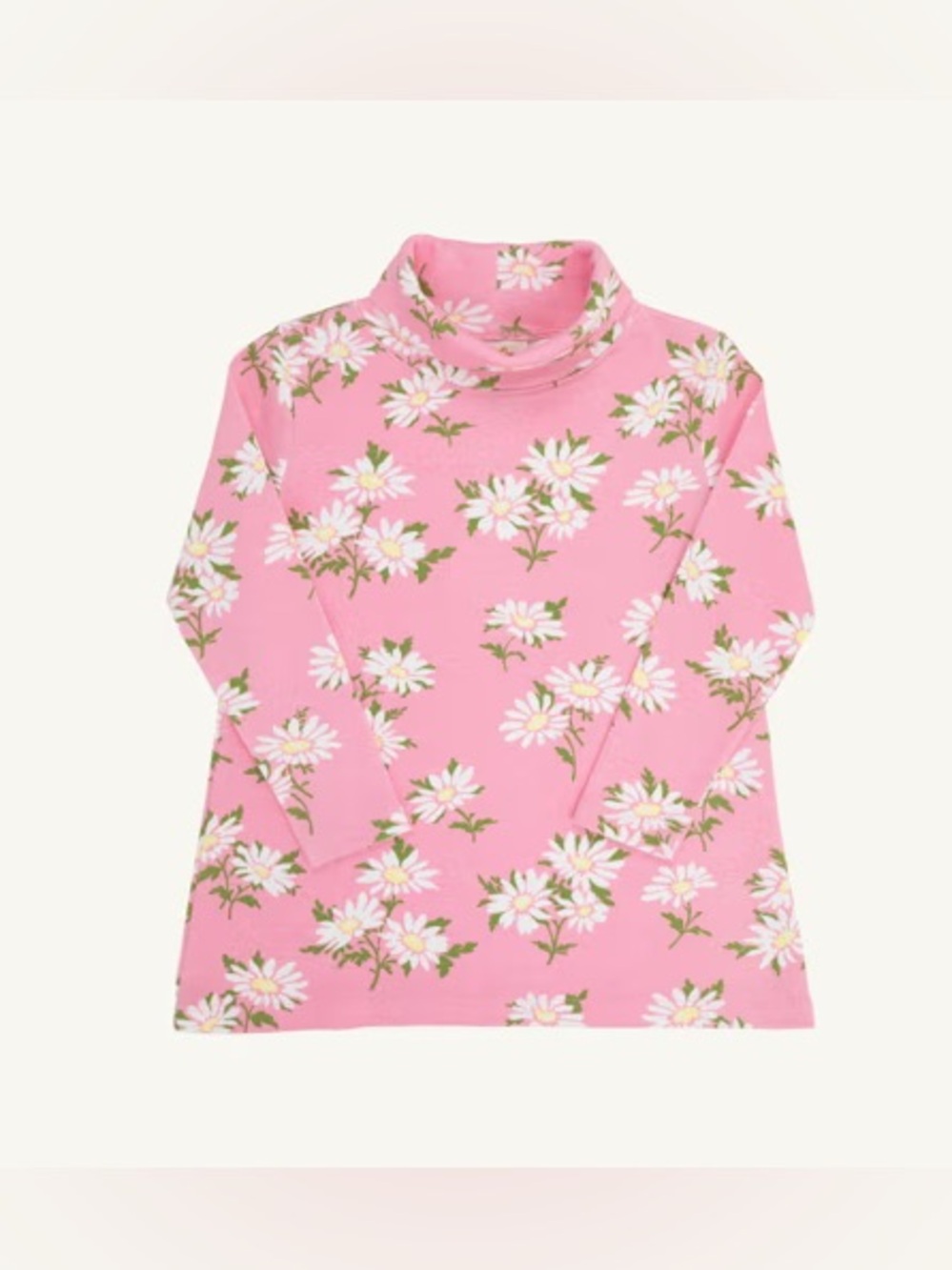 TBBC Tenley Tunic 3T Darien Daisy Pink Turtleneck Pullover Pima Cotton Preppy